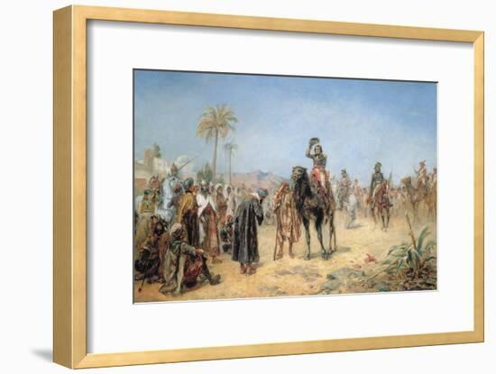 Napoleon Arriving at an Egyptian Oasis-Robert Alexander Hillingford-Framed Giclee Print