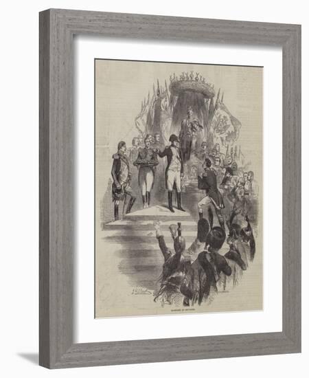 Napoleon at Boulogne-Sir John Gilbert-Framed Giclee Print