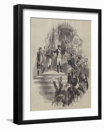 Napoleon at Boulogne-Sir John Gilbert-Framed Giclee Print