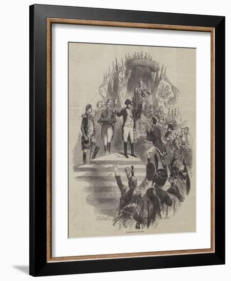 Napoleon at Boulogne-Sir John Gilbert-Framed Giclee Print