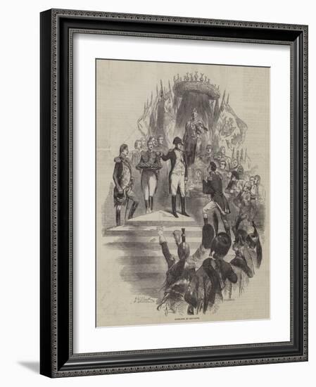 Napoleon at Boulogne-Sir John Gilbert-Framed Giclee Print