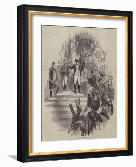 Napoleon at Boulogne-Sir John Gilbert-Framed Giclee Print