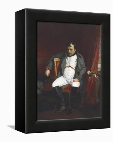 Napoleon at Fontainebleau During the First Abdication-Paul Delaroche-Framed Premier Image Canvas