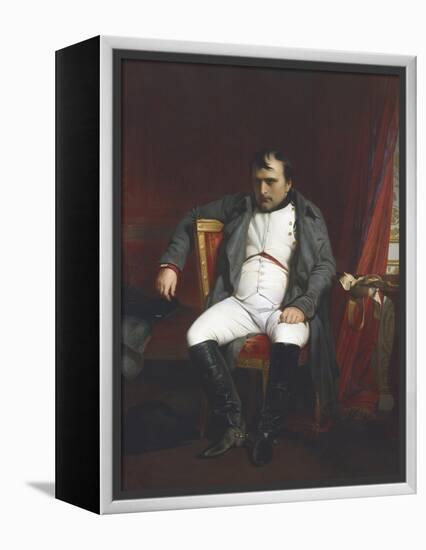 Napoleon at Fontainebleau During the First Abdication-Paul Delaroche-Framed Premier Image Canvas