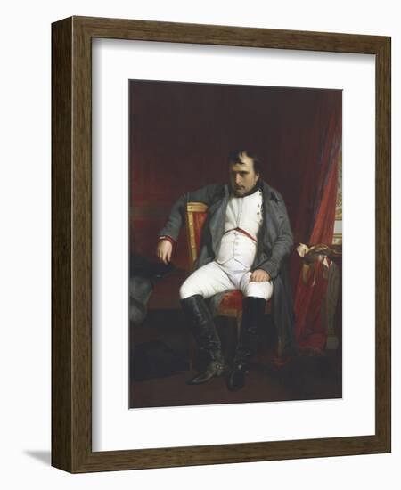 Napoleon at Fontainebleau During the First Abdication-Paul Delaroche-Framed Giclee Print