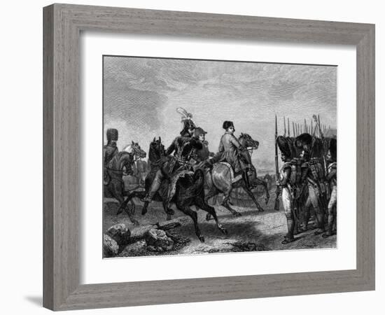 Napoleon at Jena-Horace Vernet-Framed Art Print