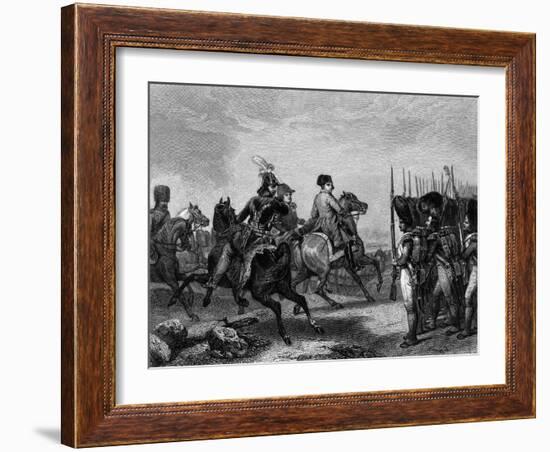 Napoleon at Jena-Horace Vernet-Framed Art Print