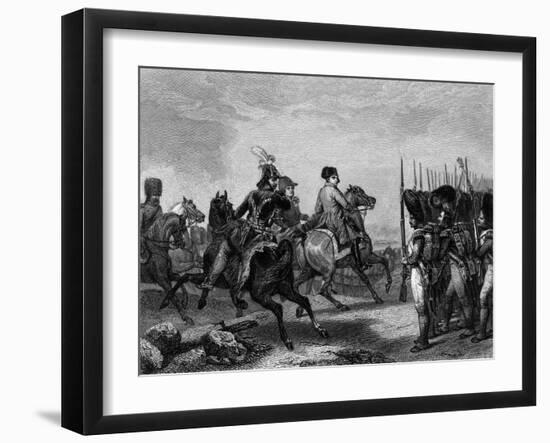 Napoleon at Jena-Horace Vernet-Framed Art Print