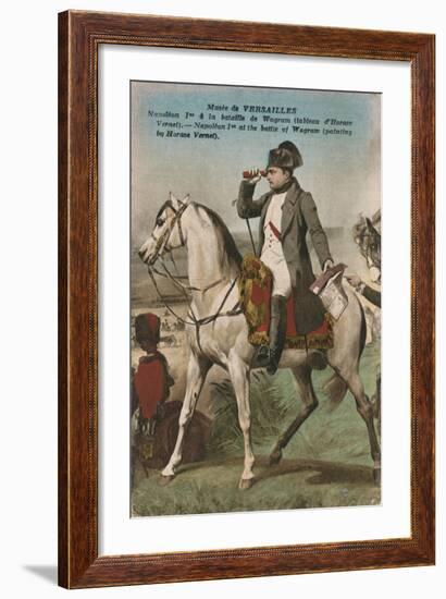 Napoleon at the Battle of Wagram, C.1910S-null-Framed Giclee Print