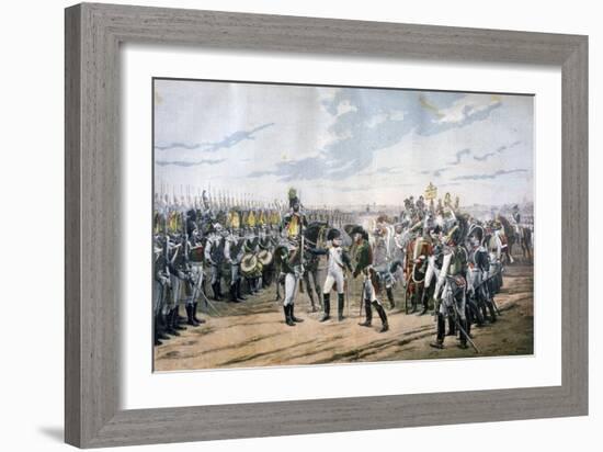 Napoleon at Tilsit, 1807-Lionel Noel Royer-Framed Giclee Print