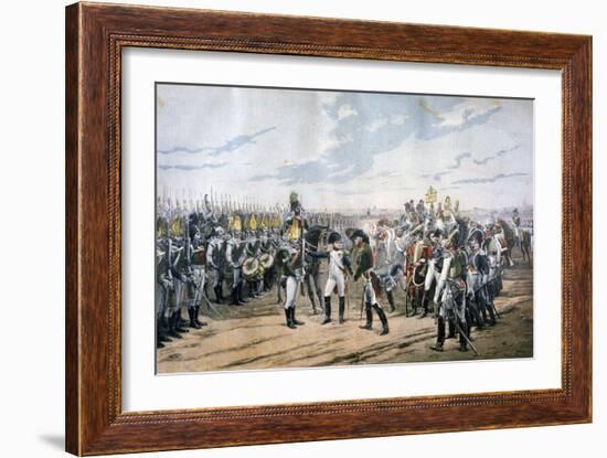 Napoleon at Tilsit, 1807-Lionel Noel Royer-Framed Giclee Print