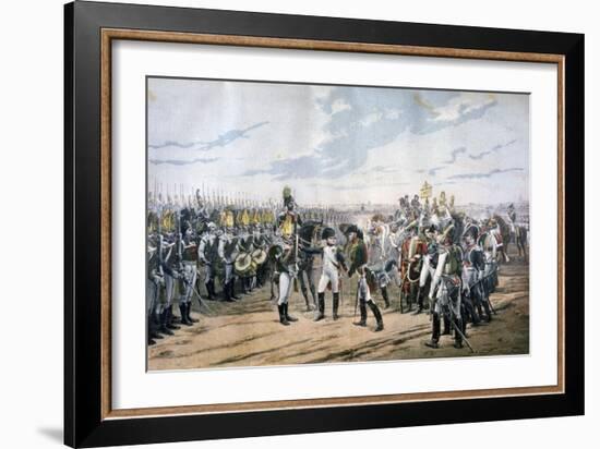 Napoleon at Tilsit, 1807-Lionel Noel Royer-Framed Giclee Print