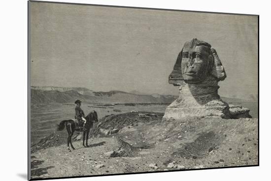 Napoleon before the Sphinx-null-Mounted Giclee Print