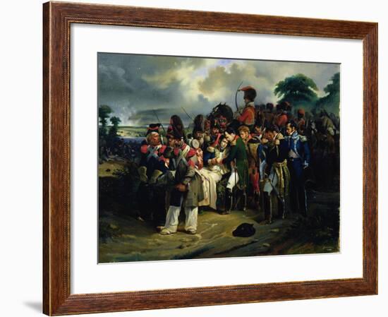 Napoleon Bidding Farewell to Marshal Jean Lannes, 1858-null-Framed Giclee Print