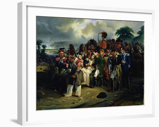 Napoleon Bidding Farewell to Marshal Jean Lannes, 1858-null-Framed Giclee Print