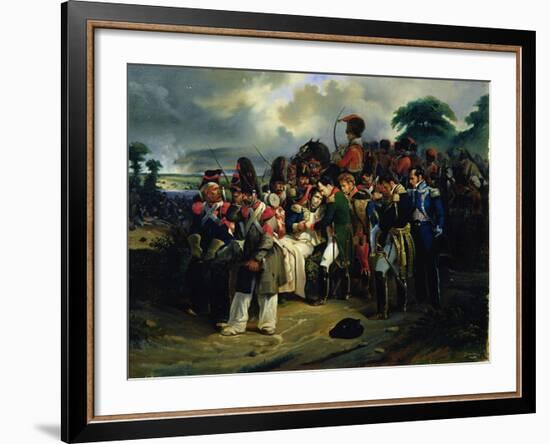 Napoleon Bidding Farewell to Marshal Jean Lannes, 1858-null-Framed Giclee Print