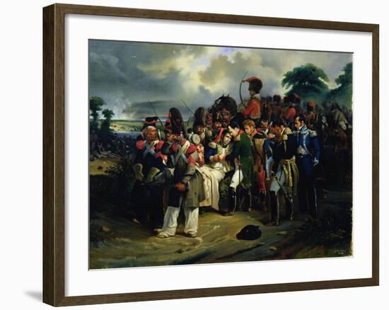 Napoleon Bidding Farewell to Marshal Jean Lannes, 1858-null-Framed Giclee Print