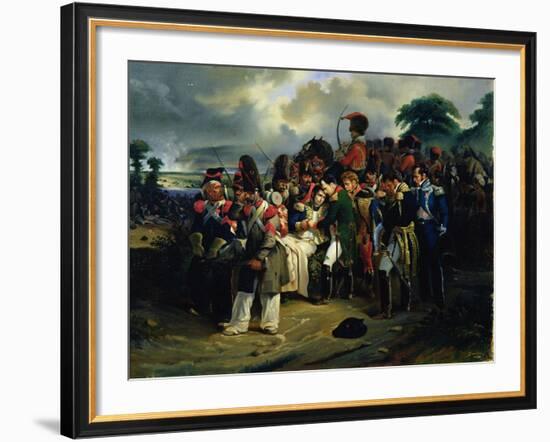 Napoleon Bidding Farewell to Marshal Jean Lannes, 1858-null-Framed Giclee Print