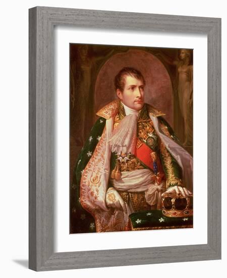 Napoleon Bonaparte (1769-1821), as King of Italy, 1805-Andrea the Elder Appiani-Framed Giclee Print