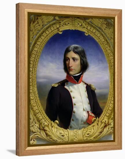 Napoleon Bonaparte (1769-1821) as Lieutenant Colonel of the 1st Battalion of Corsica, 1834-Felix Philippoteaux-Framed Premier Image Canvas