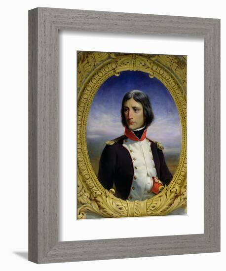 Napoleon Bonaparte (1769-1821) as Lieutenant Colonel of the 1st Battalion of Corsica, 1834-Felix Philippoteaux-Framed Giclee Print