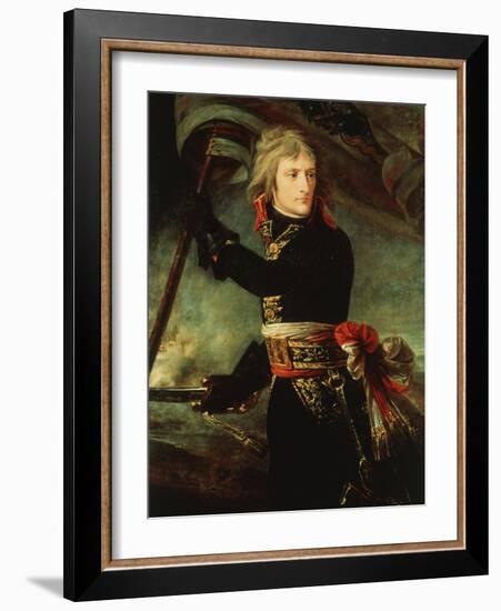 Napoleon Bonaparte 1769-1821 at the Pont d'Arcole-Antoine Jean Gros-Framed Giclee Print