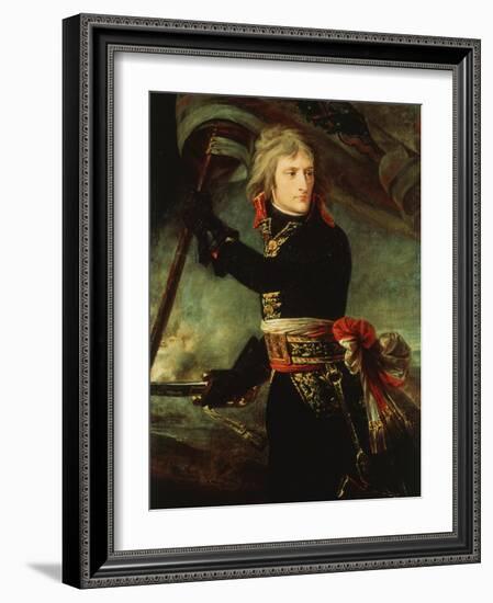 Napoleon Bonaparte 1769-1821 at the Pont d'Arcole-Antoine Jean Gros-Framed Giclee Print