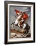 Napoleon Bonaparte, 1769-1821, Emperor of the French, Crossing the Alps-Jacques-Louis David-Framed Giclee Print