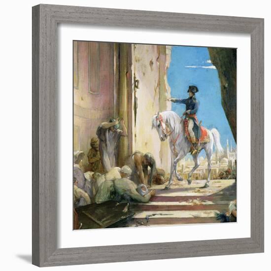 Napoleon Bonaparte (1769-1821) in the Grand Mosque at Cairo-Henri Levy-Framed Giclee Print