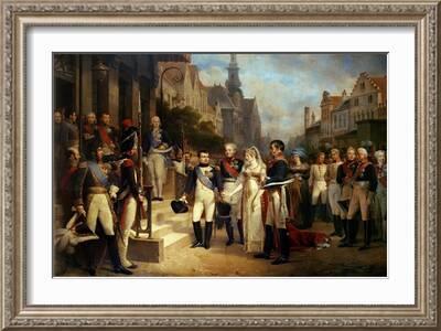 Napoleon Bonaparte Receiving Queen Louisa of Prussia by Nicolas Louis  Francois Gosse