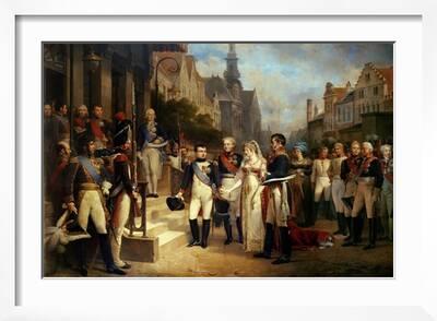 Napoleon Bonaparte Receiving Queen Louisa of Prussia by Nicolas Louis  Francois Gosse