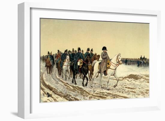 NAPOLEON Bonaparte ' 1814-Jean-Louis Ernest Meissonier-Framed Giclee Print