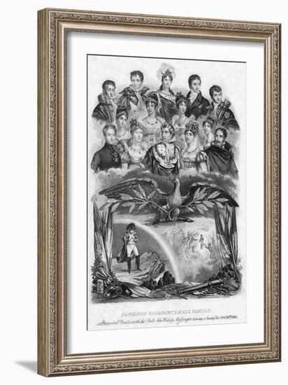 Napoleon Bonaparte and His Family, 1840-null-Framed Giclee Print