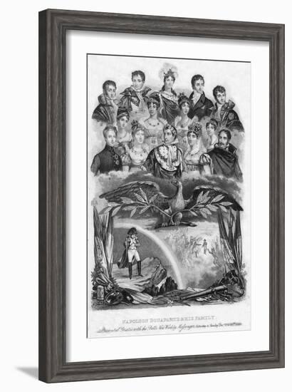 Napoleon Bonaparte and His Family, 1840-null-Framed Giclee Print