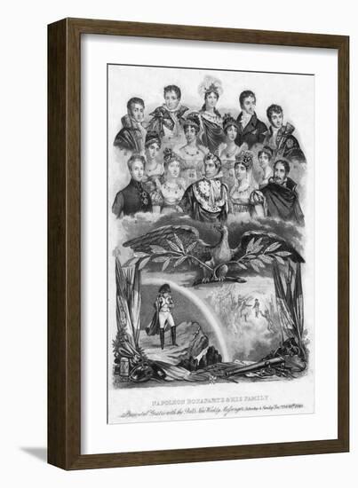 Napoleon Bonaparte and His Family, 1840-null-Framed Giclee Print