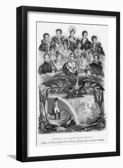 Napoleon Bonaparte and His Family, 1840-null-Framed Giclee Print