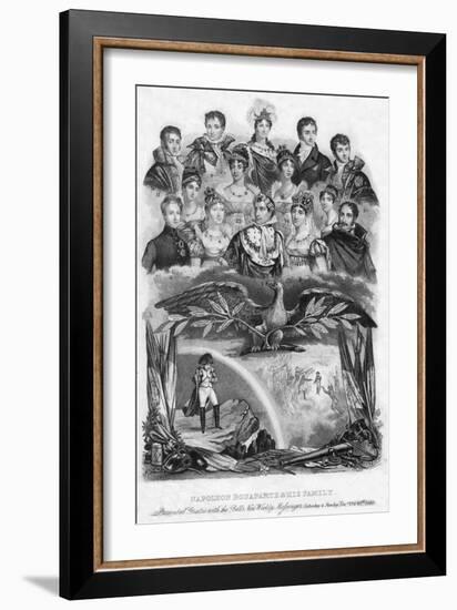 Napoleon Bonaparte and His Family, 1840-null-Framed Giclee Print