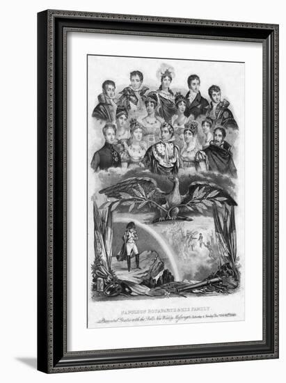 Napoleon Bonaparte and His Family, 1840-null-Framed Giclee Print