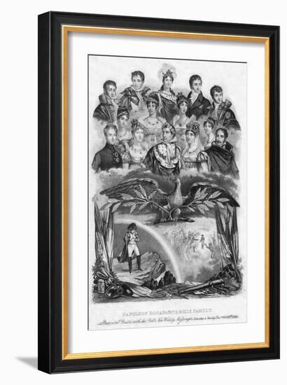 Napoleon Bonaparte and His Family, 1840-null-Framed Giclee Print