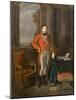 Napoleon Bonaparte as First Consul before a View of Antwerp-Jean-Baptiste Greuze-Mounted Giclee Print