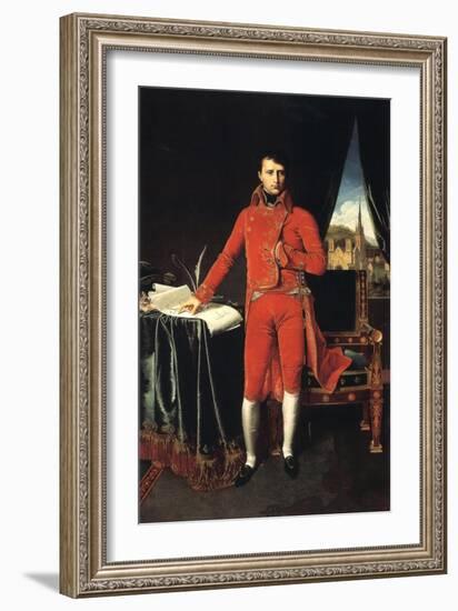 Napoleon Bonaparte as First Consul of France, 1803-1804-Jean-Auguste-Dominique Ingres-Framed Giclee Print