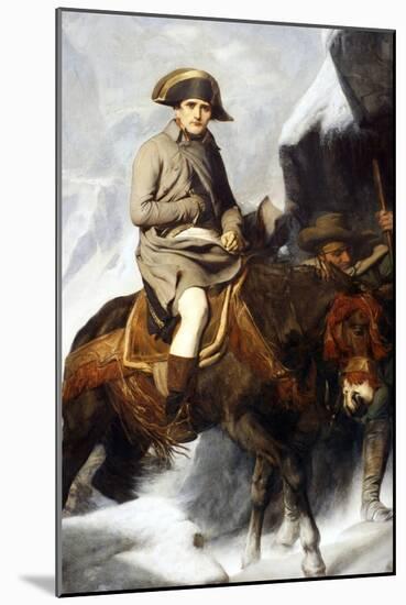 Napoleon Bonaparte Crossing the Alps in 1800-null-Mounted Giclee Print