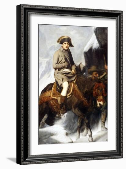 Napoleon Bonaparte Crossing the Alps in 1800-null-Framed Giclee Print