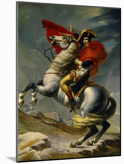 Napoleon Bonaparte Crossing the Grand Saint-Bernard Pass, May 20,1800-Jacques-Louis David-Mounted Art Print