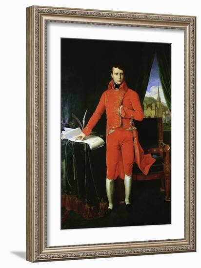 Napoleon Bonaparte First Consul, 1803-1804-Jean-Auguste-Dominique Ingres-Framed Giclee Print