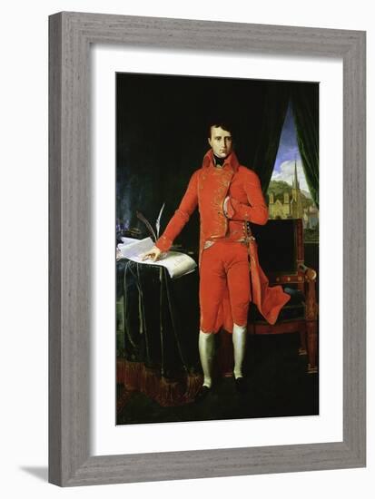Napoleon Bonaparte First Consul, 1803-1804-Jean-Auguste-Dominique Ingres-Framed Giclee Print