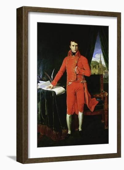 Napoleon Bonaparte First Consul, 1803-1804-Jean-Auguste-Dominique Ingres-Framed Giclee Print