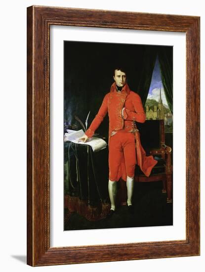 Napoleon Bonaparte First Consul, 1803-1804-Jean-Auguste-Dominique Ingres-Framed Giclee Print