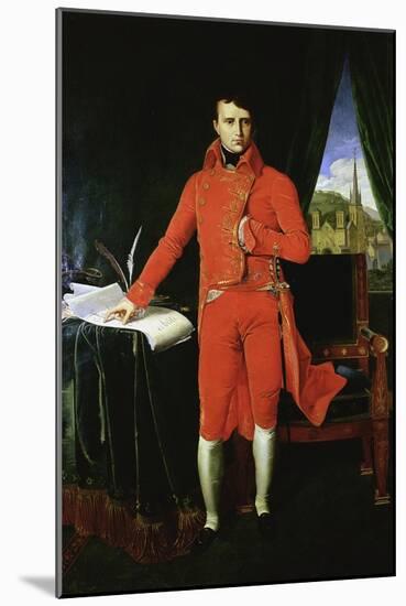 Napoleon Bonaparte First Consul, 1803-1804-Jean-Auguste-Dominique Ingres-Mounted Giclee Print