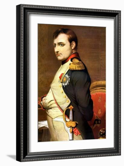 Napoleon Bonaparte, French General and Emperor-Paul Delaroche-Framed Giclee Print